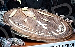 On the Republic Square held a traditional event Bakers' Union of Serbia and crushing Christmas cesnica (Serbian traditional cake)Na Trgu Republike odrzana tradicionalna manifestacija Unije pekara Srbije i lomljenje Bozicne cesnica (Srpska tradiciona