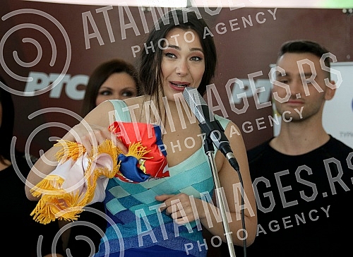 Farewell Tijana Bogicevic in Kiev at the Eurovision Song Contest (Eurovision Song Contest 2017).Ispracaj Tijane Bogicevic u Kijev na Eurosong (pesma Evrovizije 2017)