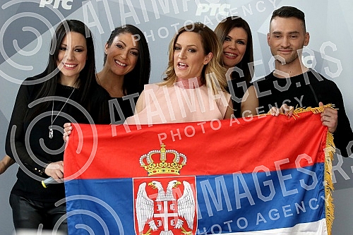 Farewell Tijana Bogicevic in Kiev at the Eurovision Song Contest (Eurovision Song Contest 2017).Ispracaj Tijane Bogicevic u Kijev na Eurosong (pesma Evrovizije 2017)