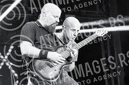 Concert of rock band Hladno pivo held on Beer fest.Koncet rok grupe Hladno pivo na Bir festu (Beer fest).