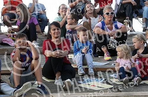The first EcoKultArt festival in the Danube amphitheater on the left bank of the Danube KRNJART, organized by the citizens' association 