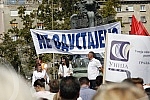 A protest of the Union of Education Workers of Serbia called 