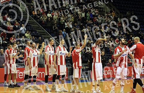 Utakmica 20. kola ABA Lige izmedju KK Crvena Zvezda Telekom (Beograd) i KK Metalac (Valjevo) odigrana u hali Pionir.