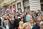 The Coalition United for the Victory of Serbia and Belgrade organized a parade with Knez Mihailov from the Palace of Albania to the City Library, where the citizens and the media were addressed by the entire people of the coalition.Koalicija Ujedin