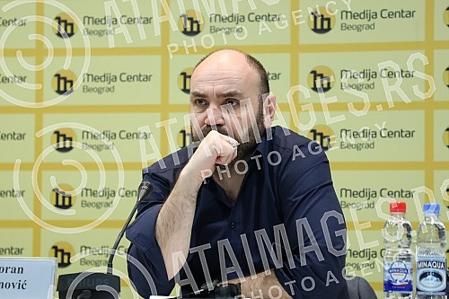 Press conference of the Demostat Research and Publishing Center.Konferencija za medije Istrazivacko izdavackog centra Demostat.