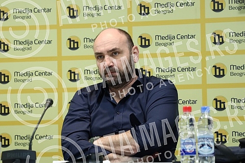 Press conference of the Demostat Research and Publishing Center.Konferencija za medije Istrazivacko izdavackog centra Demostat.