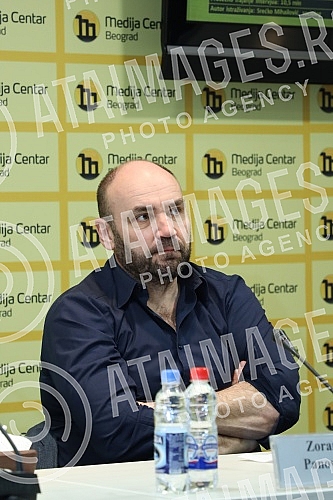 Press conference of the Demostat Research and Publishing Center.Konferencija za medije Istrazivacko izdavackog centra Demostat.