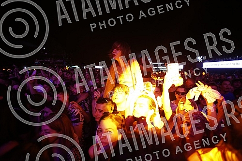 Performance of Senidah at the Exit festival on the Main Stage.Nastup Senidah na Exit festivalu na Glavnoj bini.