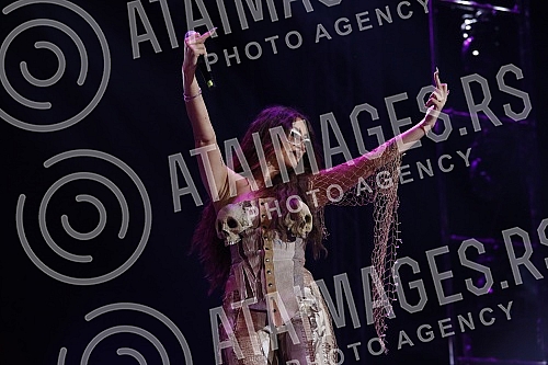 Performance of Senidah at the Exit festival on the Main Stage.Nastup Senidah na Exit festivalu na Glavnoj bini.