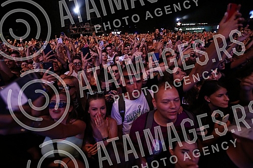 Performance of Senidah at the Exit festival on the Main Stage.Nastup Senidah na Exit festivalu na Glavnoj bini.