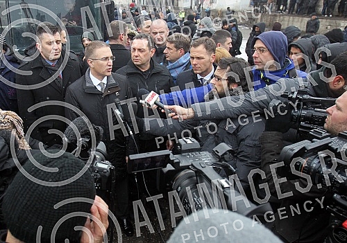 Abandoned hangar behind the bus and train station where the migrants from war-torn countries (Middle East) have found refuge on the road to European Union countries.Napusteni hangar iza autobuske i zelezniccke stanice na kome su migranti iz ratom za