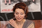 Press conference held at the studio of 212 (Atelje 212) for the premiere of the play 