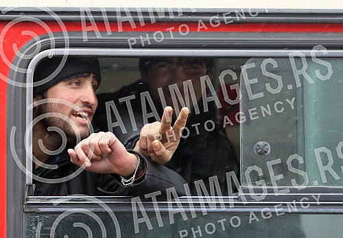 Abandoned hangar behind the bus and train station where the migrants from war-torn countries (Middle East) have found refuge on the road to European Union countries.Napusteni hangar iza autobuske i zelezniccke stanice na kome su migranti iz ratom za