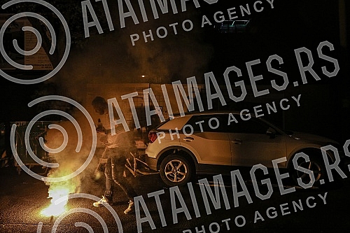 Singer Aleksandar Vuksanovic - Aca Lukas gave a concert on the terrace of his home. The working name of the show is 