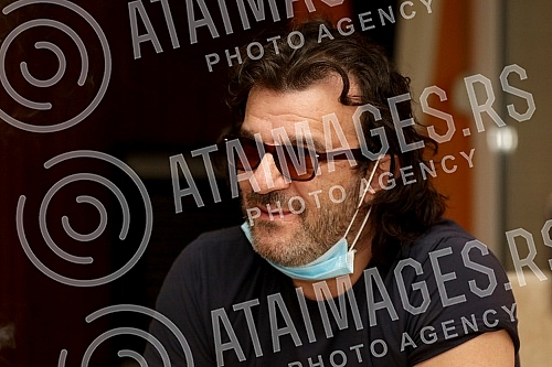 Singer Aleksandar Vuksanovic - Aca Lukas gave a concert on the terrace of his home. The working name of the show is 