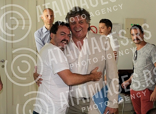 A press conference on the occasion of the shooting of the film 