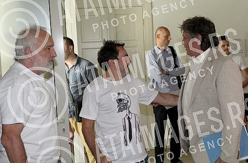 A press conference on the occasion of the shooting of the film 