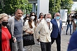 World-famous influencer and businessman of Italian origin Gianluca Vacchi and his partner Sharon Fonseca came to Belgrade today to receive the second dose of covid-19 vaccine at the Belgrade Fair.Svetski poznati influenser i biznismen italijanskog 