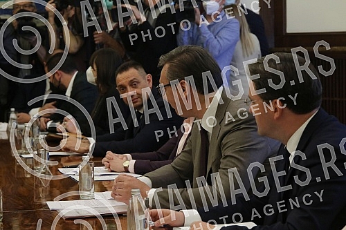 The President of the Republic of Serbia, Aleksandar Vucic, met with the delegation of the Republika Srpska, led by the Chairman of the Presidency of Bosnia and Herzegovina, Milorad Dodik, and the President of the Republika Srpska, Zeljka Cvijanovic. 