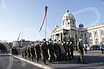 The general rehearsal of the ceremony on the occasion of the promotion of the youngest officers of the Serbian Army was held in front of the House of the National Assembly.Generalna proba svecanosti povodom promocije najmladjih oficira Vojske Srbij