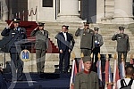 The general rehearsal of the ceremony on the occasion of the promotion of the youngest officers of the Serbian Army was held in front of the House of the National Assembly.Generalna proba svecanosti povodom promocije najmladjih oficira Vojske Srbij