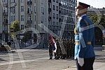 The general rehearsal of the ceremony on the occasion of the promotion of the youngest officers of the Serbian Army was held in front of the House of the National Assembly.Generalna proba svecanosti povodom promocije najmladjih oficira Vojske Srbij