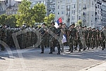 The general rehearsal of the ceremony on the occasion of the promotion of the youngest officers of the Serbian Army was held in front of the House of the National Assembly.Generalna proba svecanosti povodom promocije najmladjih oficira Vojske Srbij