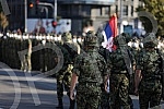 The general rehearsal of the ceremony on the occasion of the promotion of the youngest officers of the Serbian Army was held in front of the House of the National Assembly.Generalna proba svecanosti povodom promocije najmladjih oficira Vojske Srbij