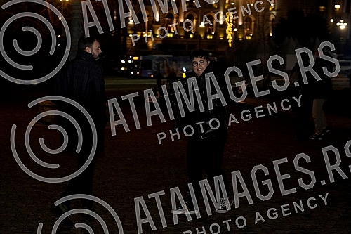 A press conference was held on the terrace of the Old Palace on the occasion of the upcoming dress rehearsal for the New Year's performance on the plateau in front of the National Assembly of Serbia. Na terasi Starog dvora odrzana je konferencija z