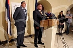 Meeting Milorad Dodik - president of Republic of Srpska and Mladen Ivanic held in Banja Luka.Susret Milorada Dodika - predsednik Republike Srpske i Mladena Ivanica odrzan u Banja Luci. 