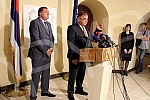 Meeting Milorad Dodik - president of Republic of Srpska and Mladen Ivanic held in Banja Luka.Susret Milorada Dodika - predsednik Republike Srpske i Mladena Ivanica odrzan u Banja Luci. 