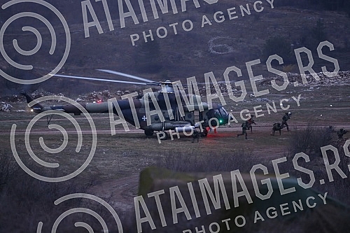 Joint tactical exercise with combat shooting 