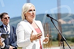 The Vice-President of the Government of the Republic of Serbia and the Minister of Mining and Energy, Zorana Mihajlovic, visited the works on the construction of the main metering and regulation station of the Serbia-Bulgaria gas interconnection, the