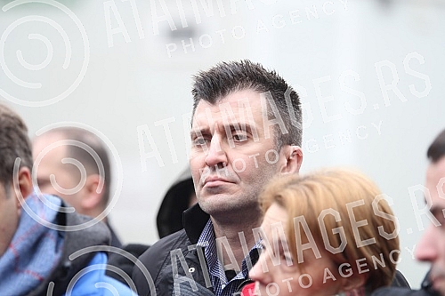 Aleksandar Vulin - Labor Minister, Nebojsa Stefanovic - Interior Minister Zoran Djordjevic - Defence Minister Miroslav Cuckovic - Obrenovac Mayor visited the temporary reception center for migrants.Aleksandar Vulin - ministar za rad, Nebojsa Stefano