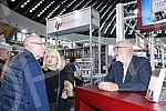 Vladeta Jankovic, Miomir Petrovic and Goran Milasinovic signed their books at the Laguna stand at the 65th International Book Fair at the Belgrade Fair.