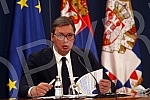 At the Palace of Serbia, President of Serbia Aleksandar Vucic met with ambassadors of EU member states in Serbia.U Palati Srbija predsednik Srbije Aleksandar Vucic sastao se sa ambasadorima zemalja clanica EU u Srbiji.