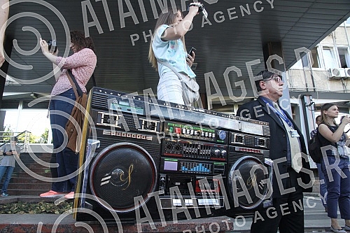 Protest citizens of Cajetina who are unhappy with the delay of issuing permits for the construction of a panoramic cableway on Zlatibor.Protest gradjana Cajetine koji su nezadovoljni zbog odlaganja izdavanja dozvole za izgradnju panoramske zicare na
