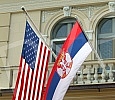 Minister of Foreign Affairs of Serbia Ivica Dacic and Kyle Randolph Scott - US ambassador have highlighted the Serbian flag at the residence. This marked the 100th anniversary of the Serbian flag being highlighted as the first flag of a foreign count