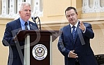 Minister of Foreign Affairs of Serbia Ivica Dacic and Kyle Randolph Scott - US ambassador have highlighted the Serbian flag at the residence. This marked the 100th anniversary of the Serbian flag being highlighted as the first flag of a foreign count