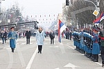 The ceremonial parade on the occasion of the Republic Day was held on Krajina Square in Banja Luka.Svecani defile povodom Dana Republike odrzan je na Trgu Krajine u Banjaluci 