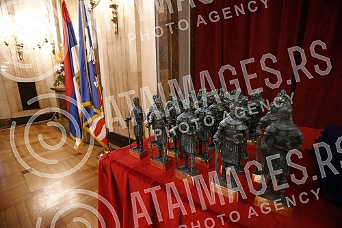 At the ceremony in the City Assembly, the representatives of the City of Belgrade presented the Awards of the City of Belgrade - Despot Stefan Lazarevic for 2021.Na svecanosti u Skupstini grada predstavnici Grada Beograda dodelili su Nagrade grada 