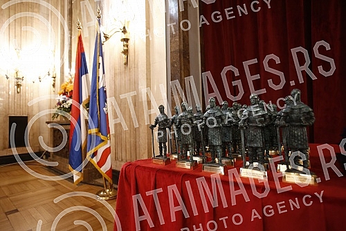 At the ceremony in the City Assembly, the representatives of the City of Belgrade presented the Awards of the City of Belgrade - Despot Stefan Lazarevic for 2021.Na svecanosti u Skupstini grada predstavnici Grada Beograda dodelili su Nagrade grada 