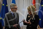 Minister of European Integration Jadranka Joksimovic presented the Ambassador of the French Republic to Serbia Pierre Cochard, as the presiding country of the Council of the European Union, with a document with recommendations of Serbian citizens as 