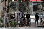 Opening of cafes after mitigation of measures to combat the coronavirus epidemic.Otvaranje kafica posle ublazavanje mera borbe protiv epidemije korona virusa.