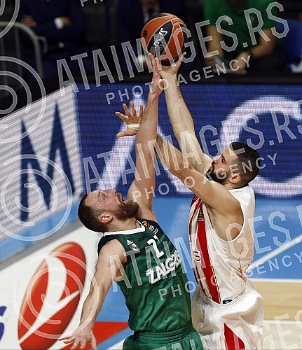 Basketball Euroleague match between KK Crvena zvezda and Zalgiris Kaunas held in Aleksandar Petrovic sports hall.Kosarkaska utakmica Evrolige izmedju KK Crvena zvezda i KK Zalgiris Kaunas odigrana u sali Aleksandar Petrovic.