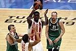 Basketball Euroleague match between KK Crvena zvezda and Zalgiris Kaunas held in Aleksandar Petrovic sports hall.Kosarkaska utakmica Evrolige izmedju KK Crvena zvezda i KK Zalgiris Kaunas odigrana u sali Aleksandar Petrovic.