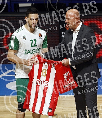 Basketball Euroleague match between KK Crvena zvezda and Zalgiris Kaunas held in Aleksandar Petrovic sports hall.Kosarkaska utakmica Evrolige izmedju KK Crvena zvezda i KK Zalgiris Kaunas odigrana u sali Aleksandar Petrovic.
