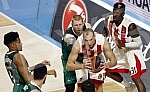 Basketball Euroleague match between KK Crvena zvezda and Zalgiris Kaunas held in Aleksandar Petrovic sports hall.Kosarkaska utakmica Evrolige izmedju KK Crvena zvezda i KK Zalgiris Kaunas odigrana u sali Aleksandar Petrovic.