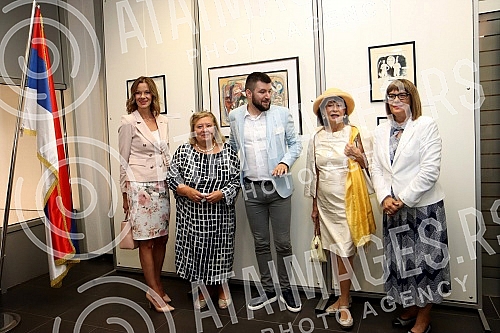The Deputy Prime Minister of the Republic of Serbia and the Minister of Culture and Information Maja Gojkovic opened the exhibition of drawings by Milica od Macve in the exhibition hall of the Gradiska Cultural Center.Potpredsednica Vlade Republike