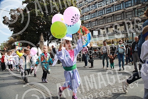 The traditional international meeting of children of Europe, Joy of Europe, which will be attended by boys and girls from 15 countries, opened today for the 52nd time with a ceremonial parade of the carnival procession along Knez Mihailova Street in 